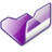 Folder violet open Icon